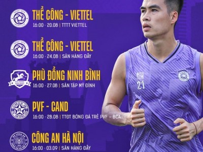 Hà Nội FC giao hữu nhà vô địch V-League 2023/24