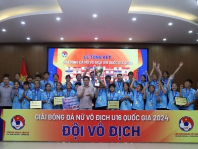 Hà Nội vô địch U16 nữ quốc gia